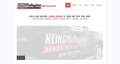 Desktop Screenshot of klingsdesigns.com