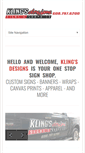 Mobile Screenshot of klingsdesigns.com