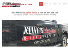 Tablet Screenshot of klingsdesigns.com